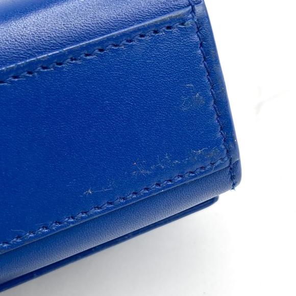 Saint Laurent Monogram Fringe Chain Shoulder Bag Blue - Picture 7 of 10